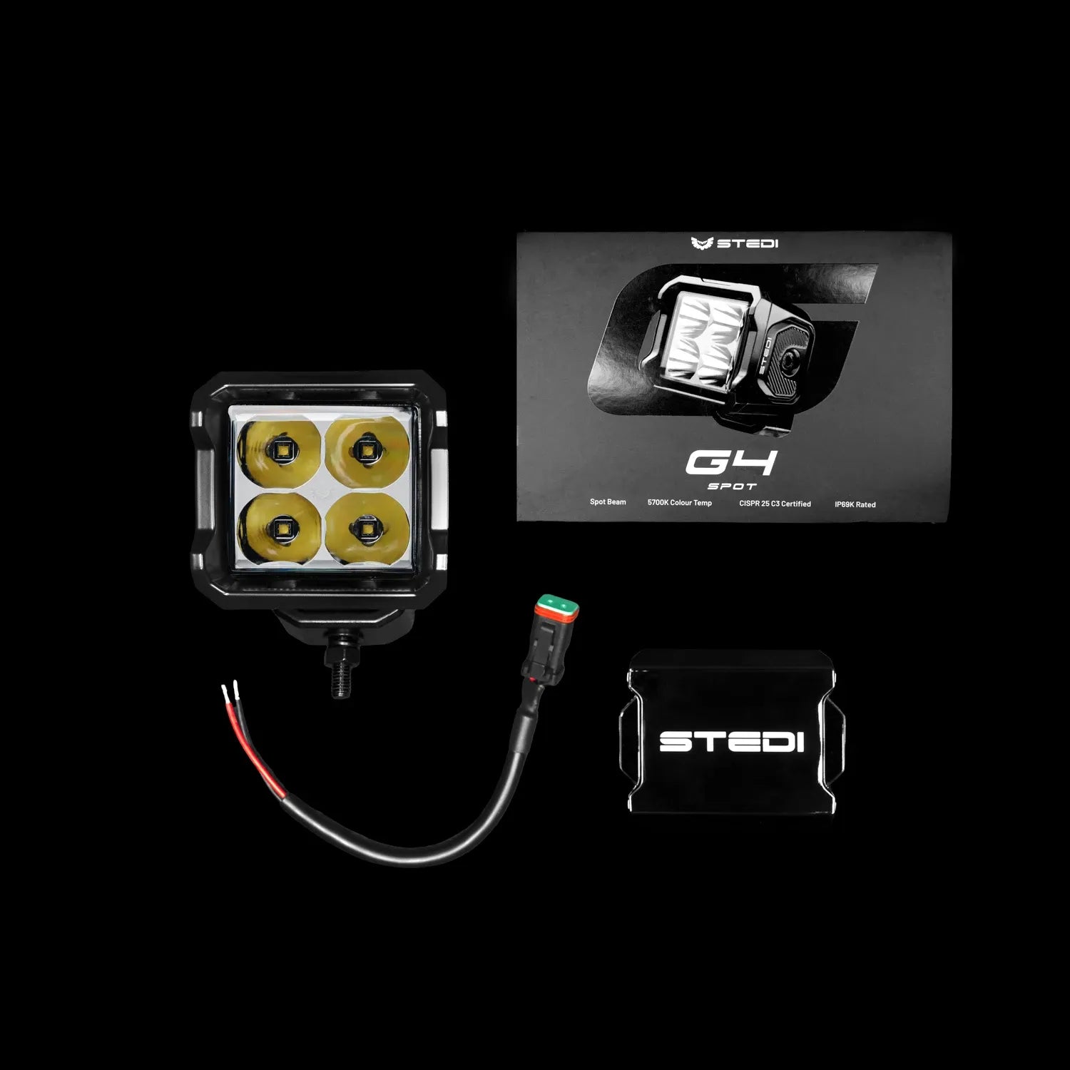 STEDI ST-04-G4-001 G4 Black Spot Work Light CREE XP-L2 235m