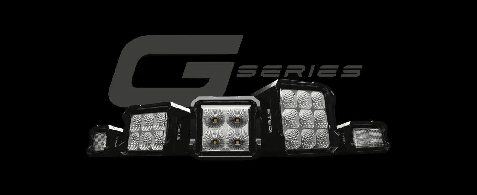STEDI ST-04-G4-002 G4 Black Hybrid Spot Flood Work Light
