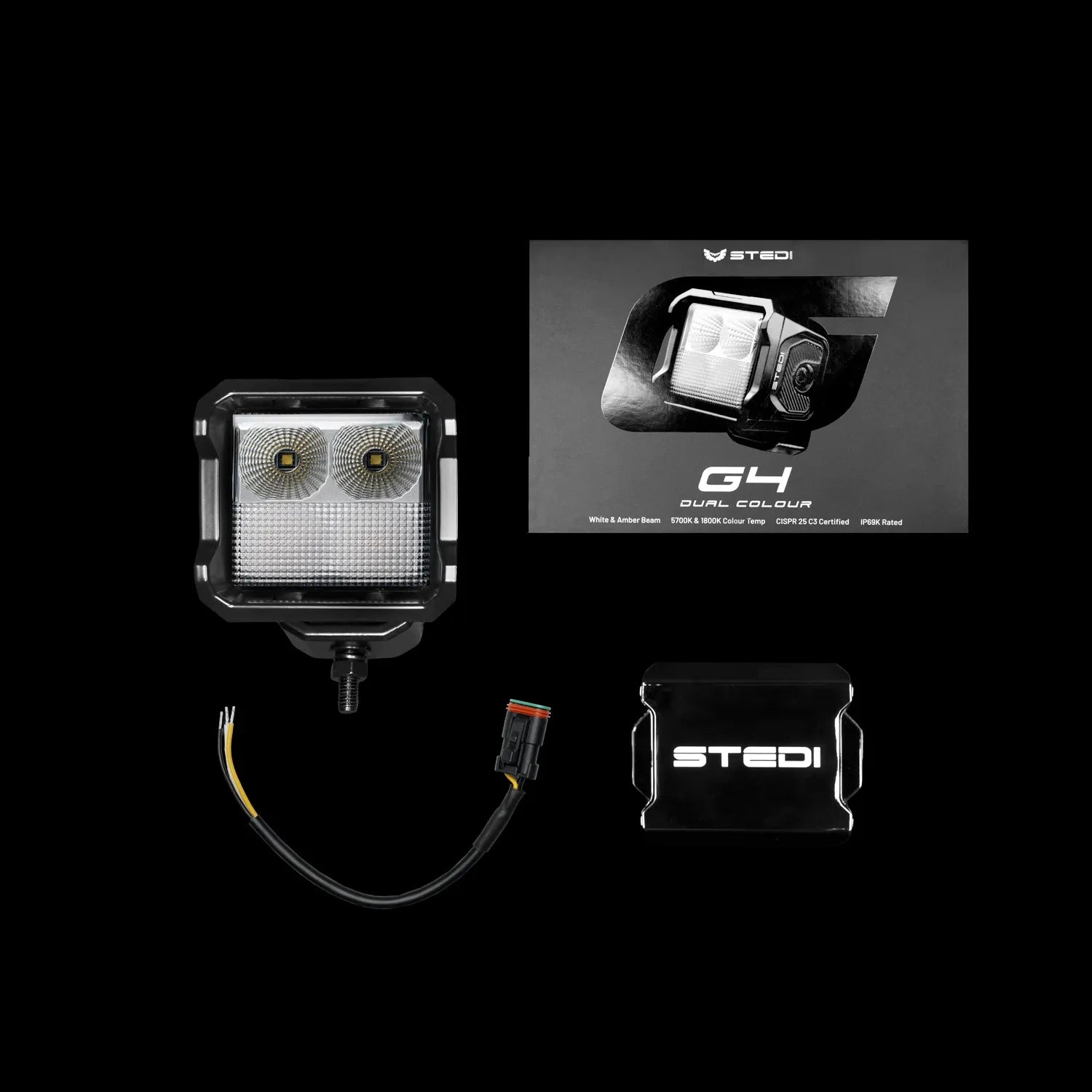 STEDI ST-04-G4-006 G4 Dual Colour Work Light White/Amber