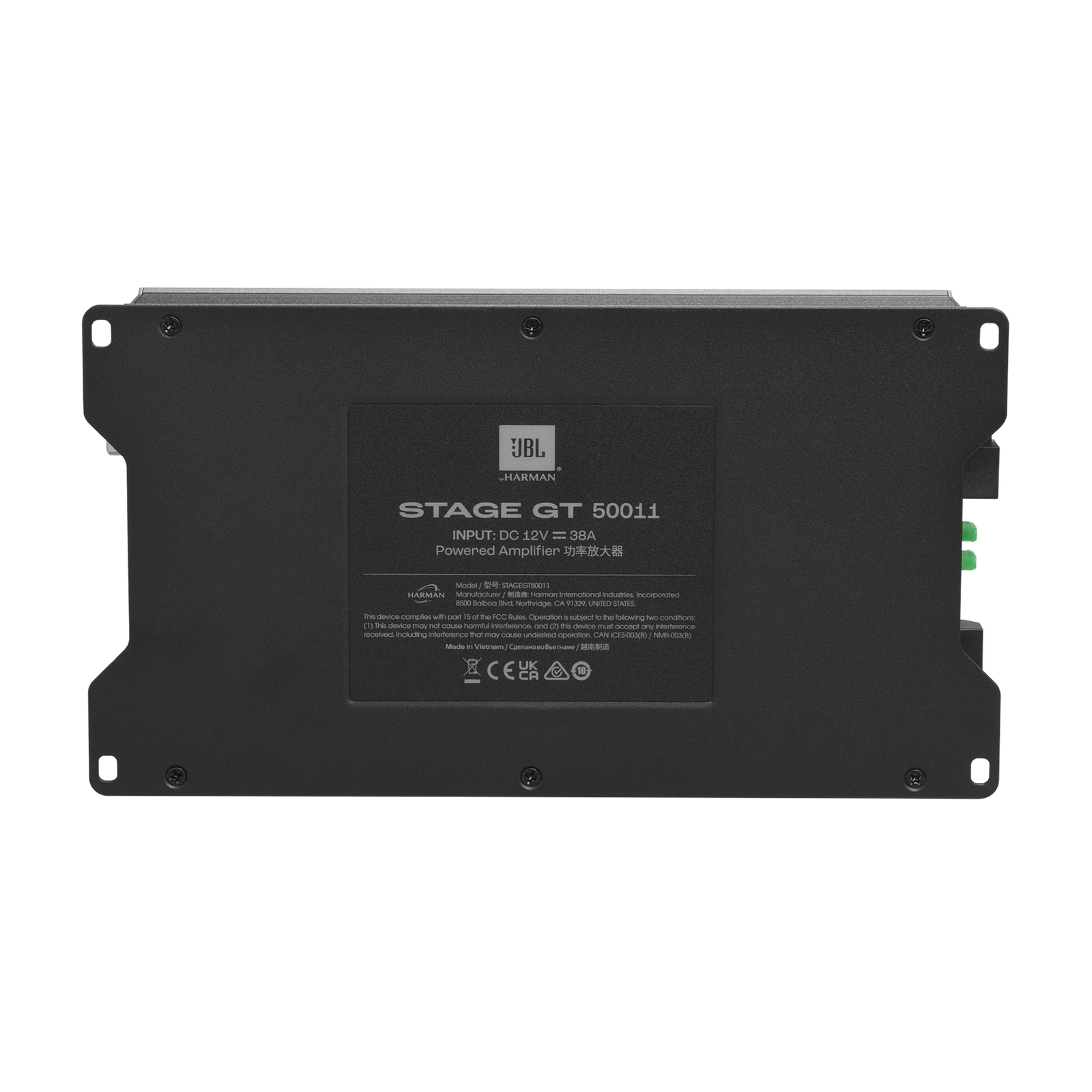 JBL Stage GT50011 Mono Class D Amplifier 500W RMS Bass Remote