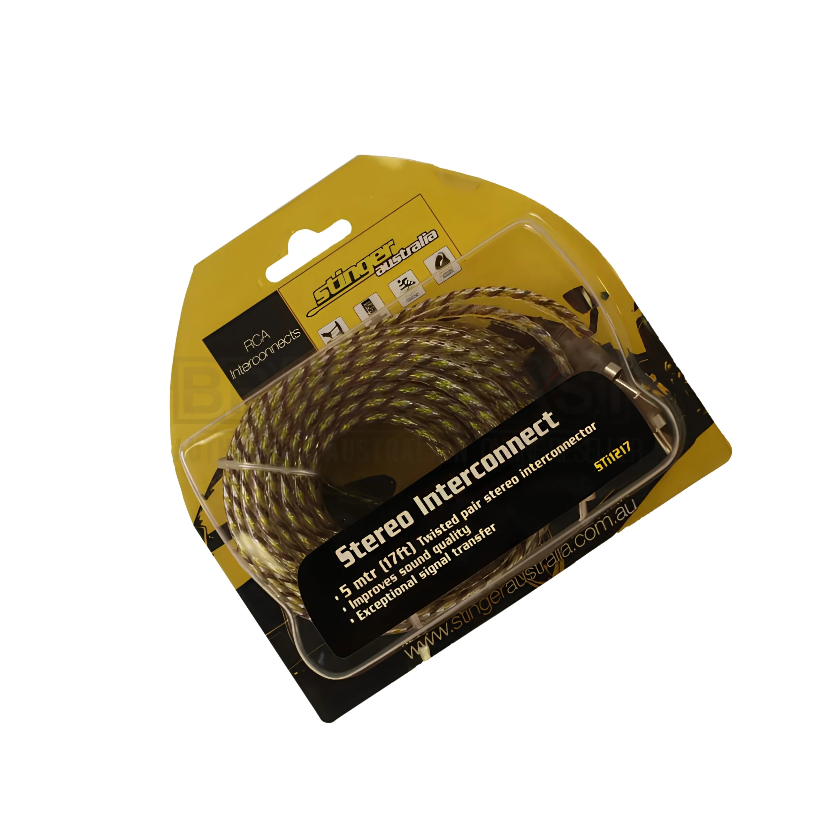 Stinger STI1217 2 Channel RCA Lead - 17Ft.