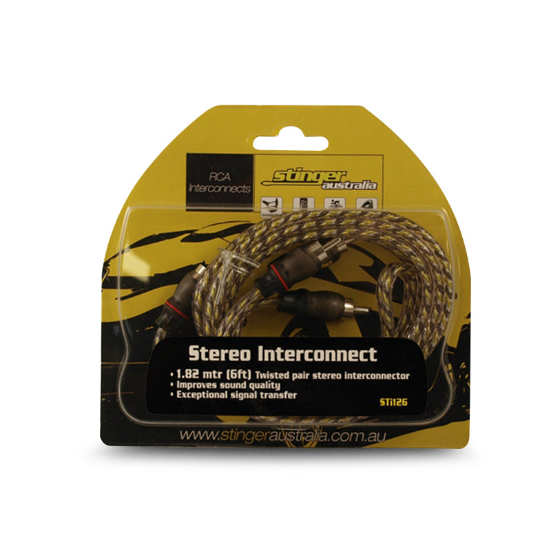 Stinger STI126 2 Channel 6-Feet RCA Lead
