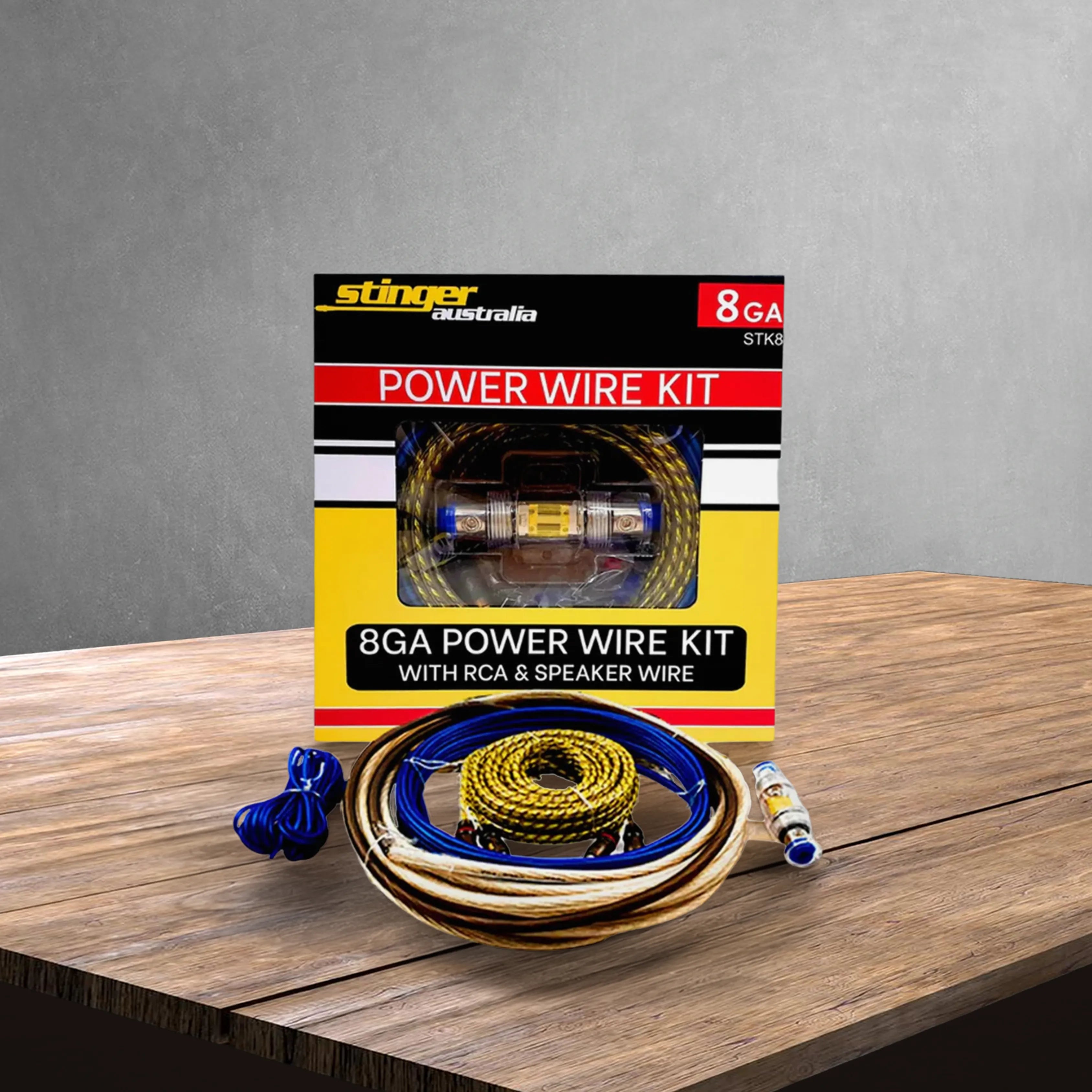 Stinger STK8 8GA 2 Channel Amplifier Power Wiring Kit