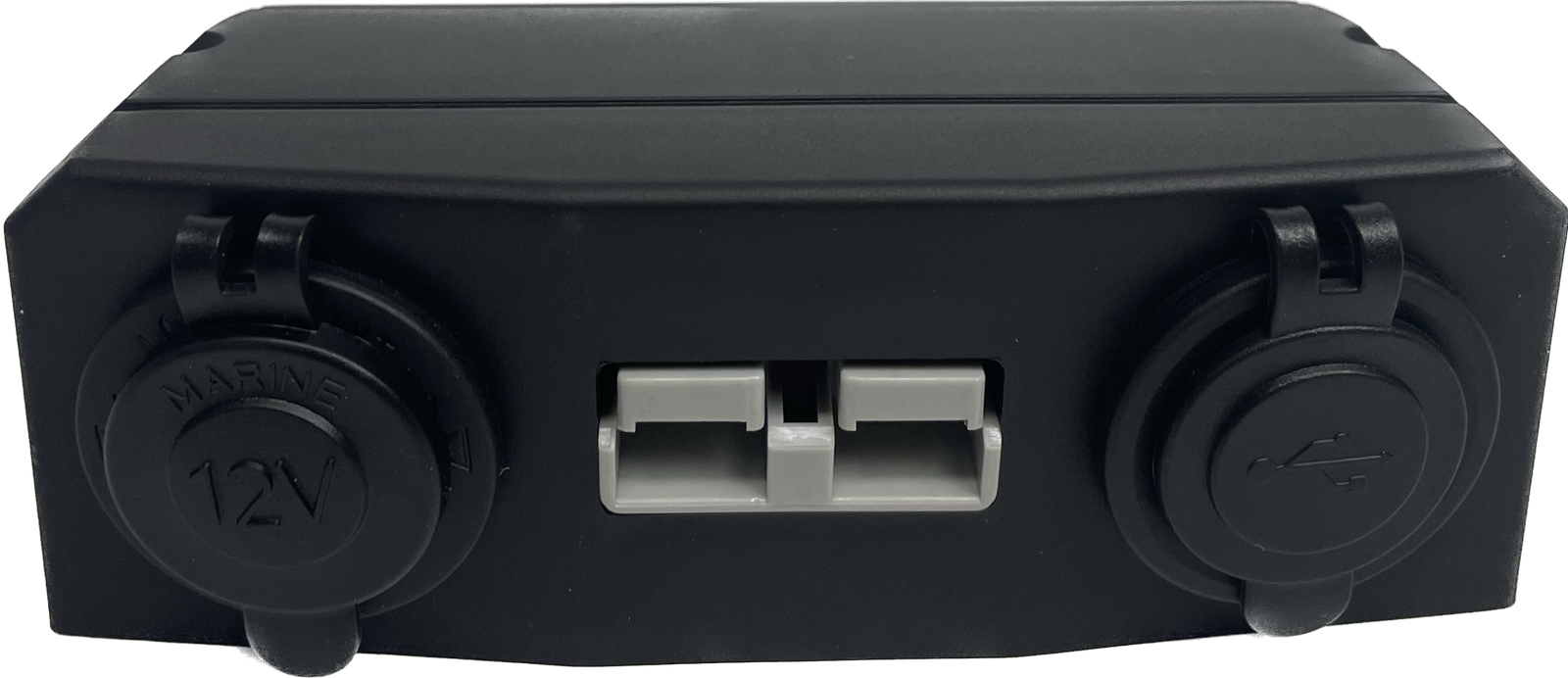 BAINTECH BTAnderson/Ciga/USB Surface Mount Anderson Plug, Ciga Socket & Dual USB Panel - Ultimate 50A Triple-Function Electrical Hub for 4WD, Caravan & Marine