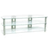 Studio Acoustics SVR360 3 Tier Clear Glass TV/Audio Video Stand - Large