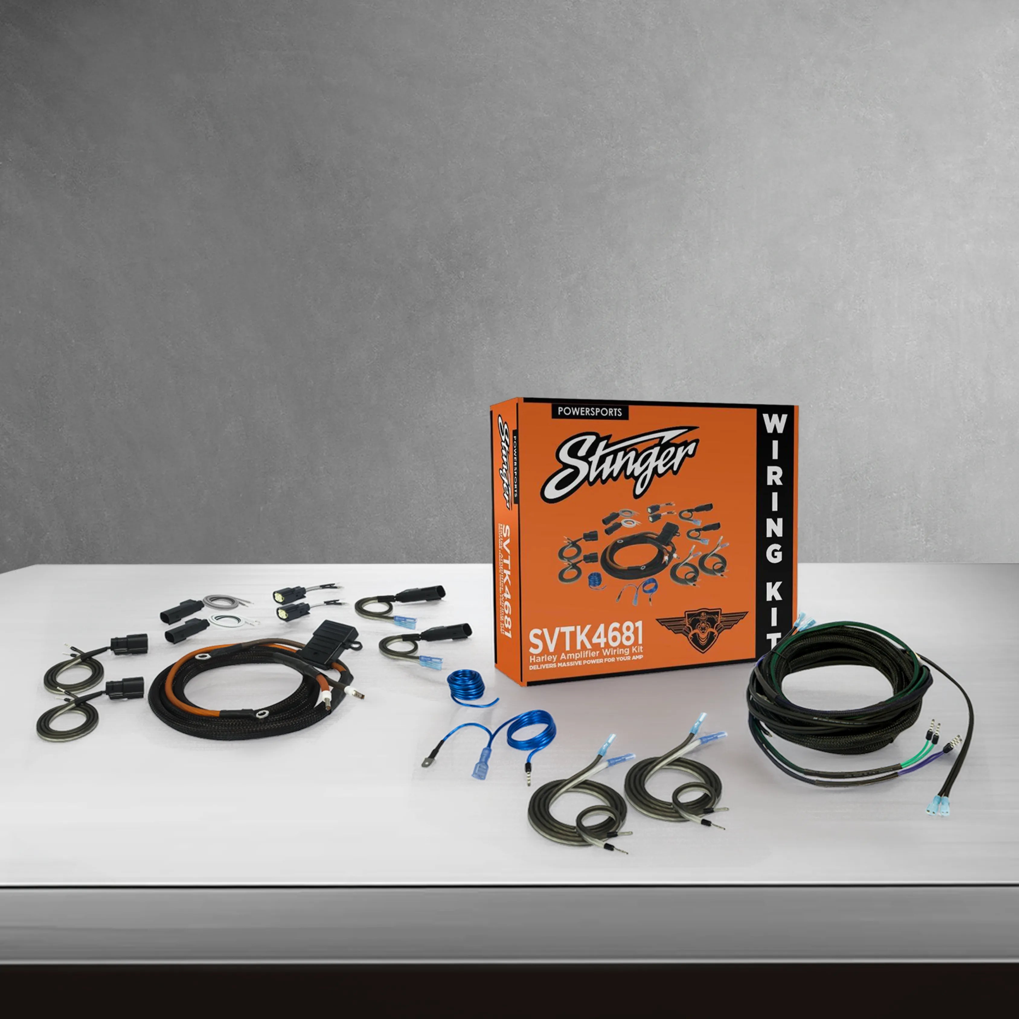 Stinger SVTK4681 PowerSports Harley 2/4CH Amplifier Wiring Kit