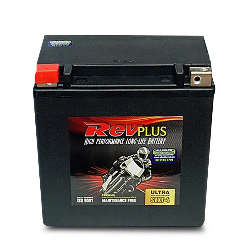 RevPLUS SVXT-4 VRLA Ultra High Premium Motorcycle Battery (12V, 19Ah)