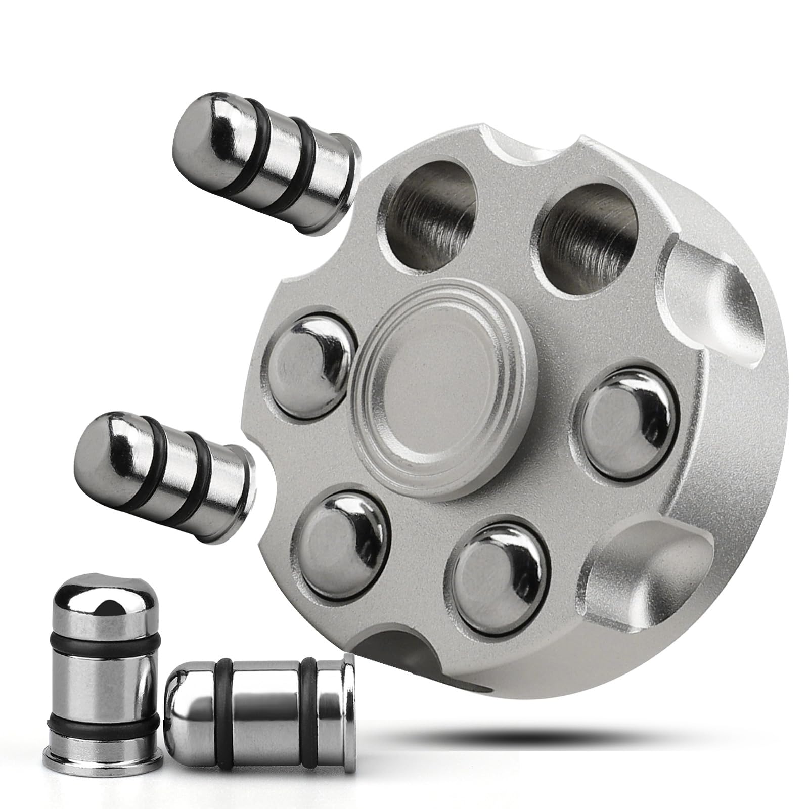 ADHIX ADXPRO - Alloy Brass Revolver Metal Spinner Fidgeting Toy