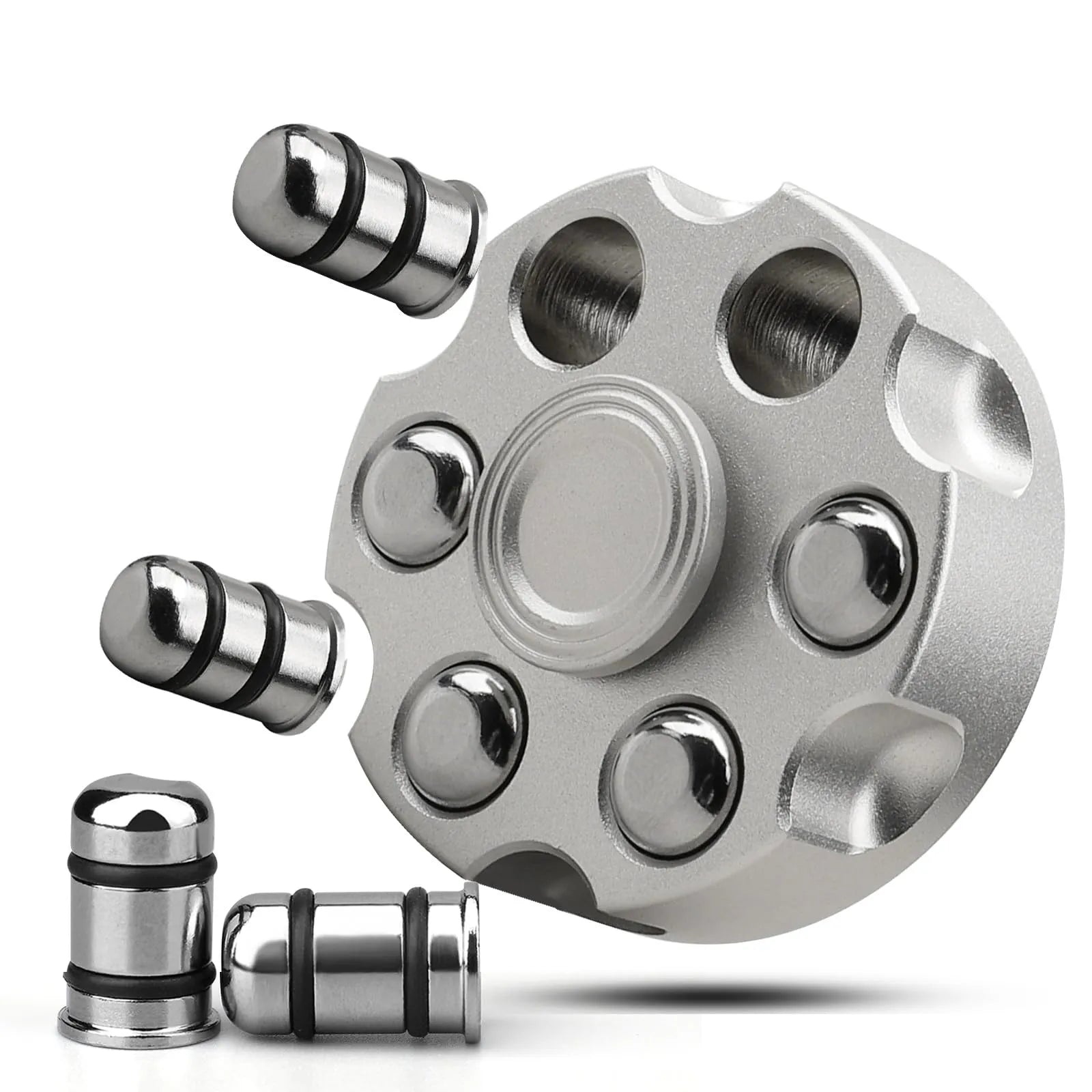 ADHIX ADXPRO - Alloy Brass Revolver Metal Spinner Fidgeting Toy