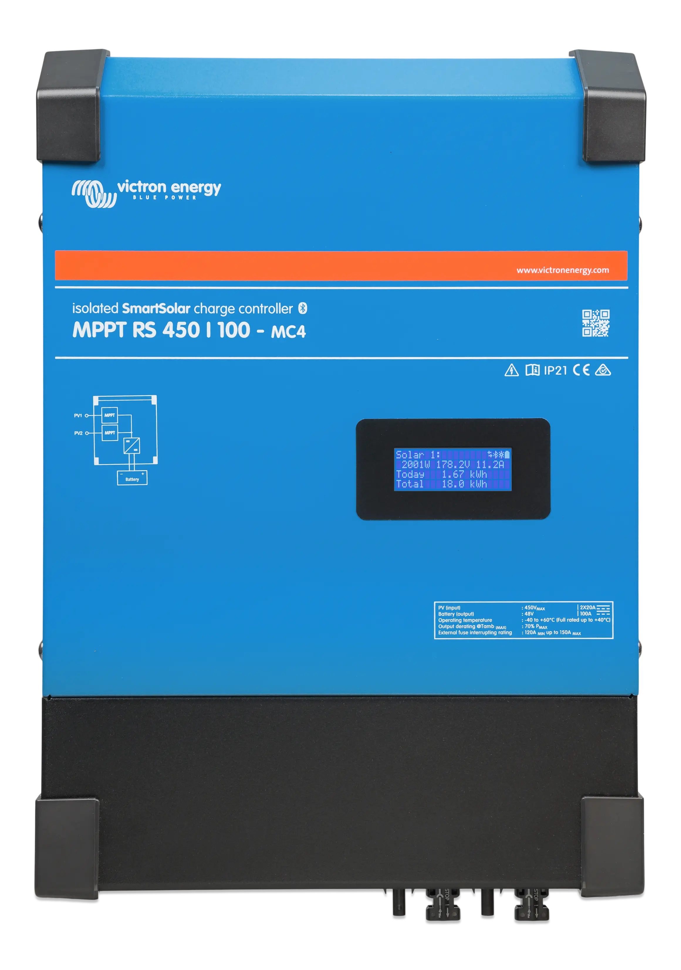 Victron Energy SCC145110510 SmartSolar MPPT RS 450/100-MC4