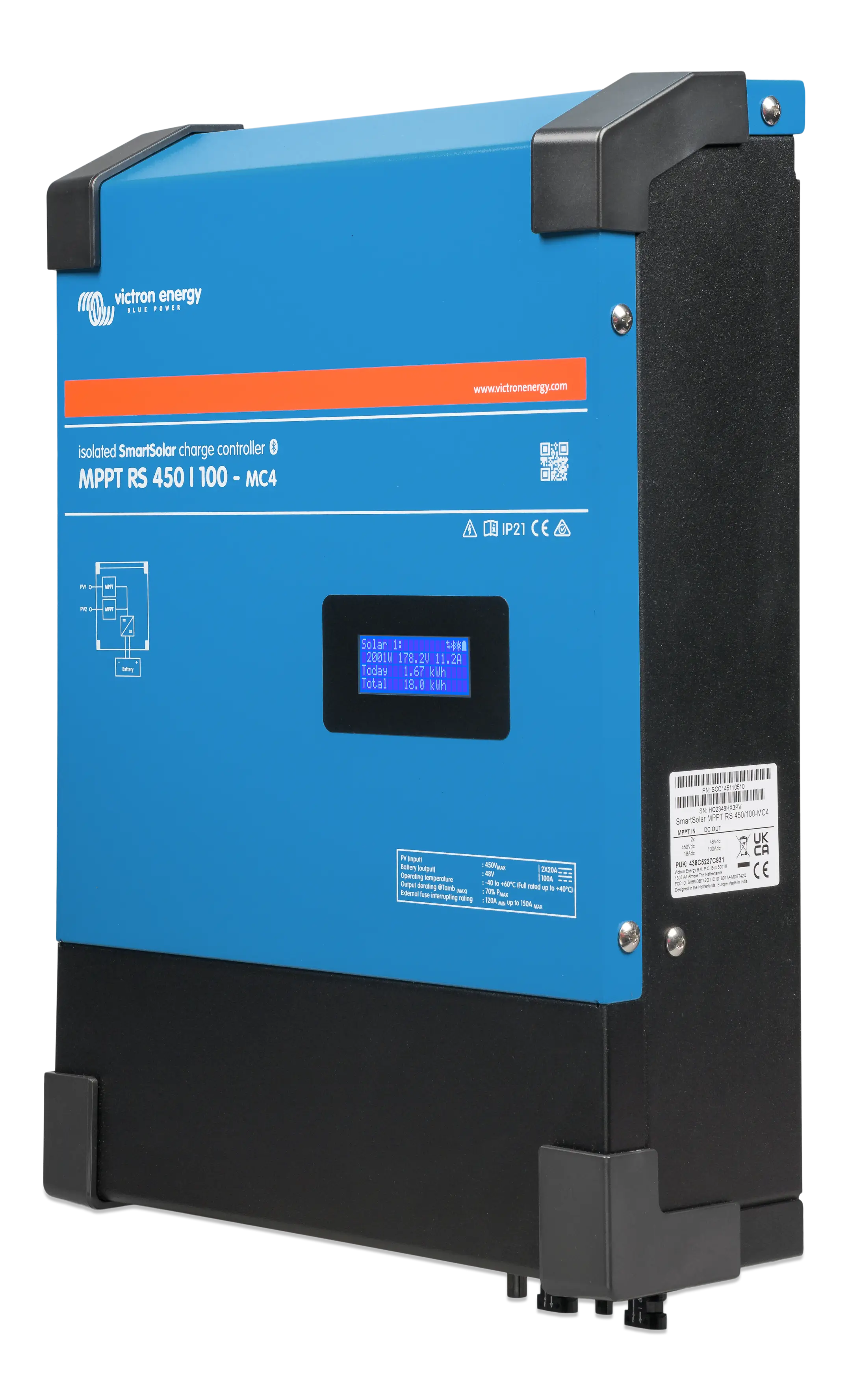 Victron Energy SCC145110510 SmartSolar MPPT RS 450/100-MC4