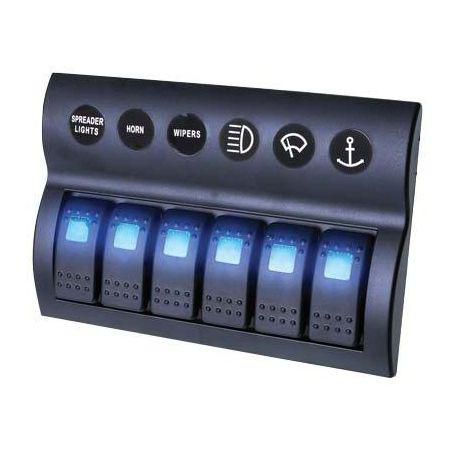 Drivetech4x4 DT-11031 | Switch Panel | 12 or 24V On-Off Rocker 6 SPST