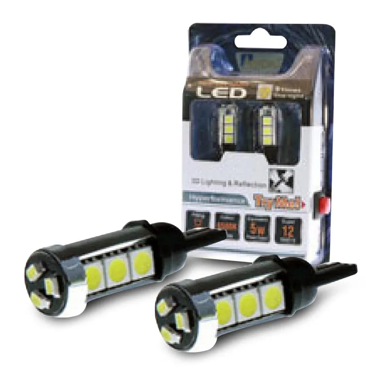 Aerpro T1012TR 12V T10 Wedge 12 Super SMD LED Type Red 3D Lighting
