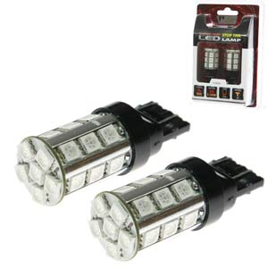Aerpro T20D24R Replacement Bulb 20mm Wedge Double Pole 24 LED Red