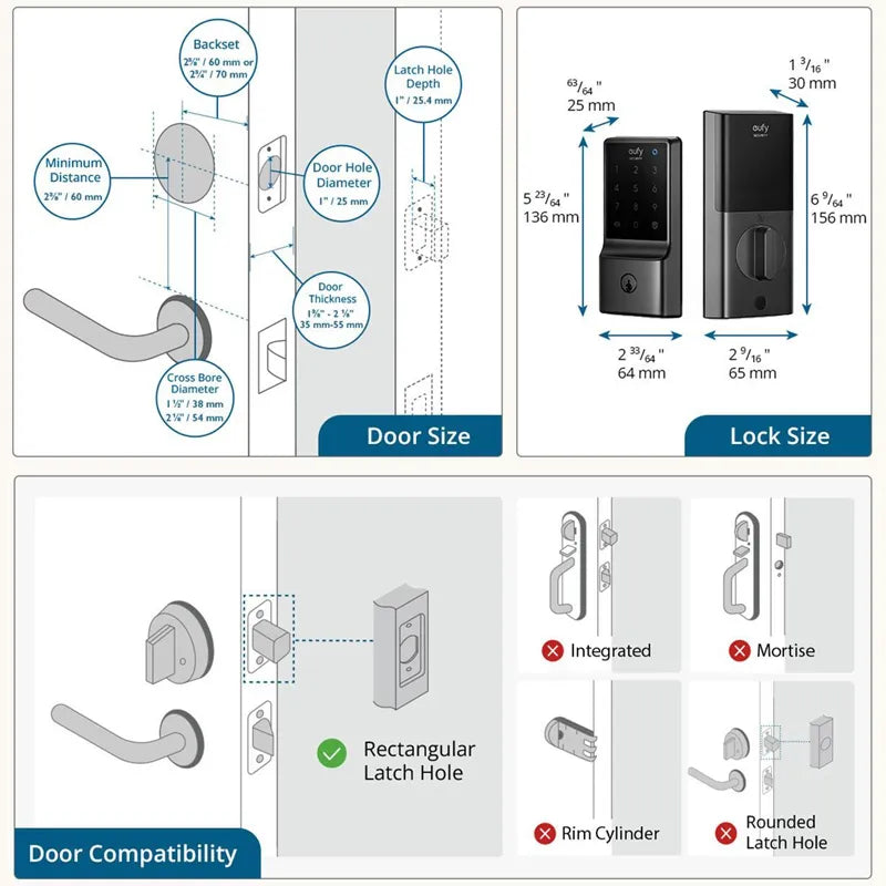 eufy T8502T11 5-in-1 Keyless Security Wi-Fi Smart Lock