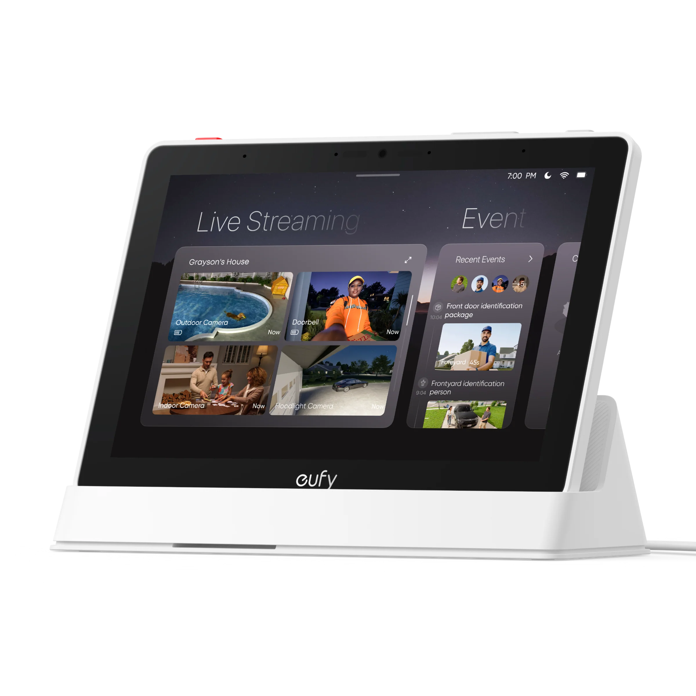 Eufy T87A0CW1 Smart Display E10 - 8" Touchscreen Security Monitor with 4-Camera View and Instant Playback