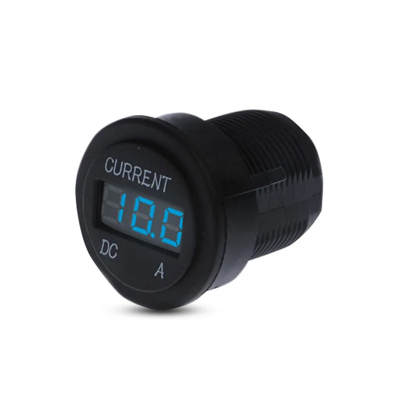 Thunder TDR06105 12/24V Socket Style Blue LED Ammeter