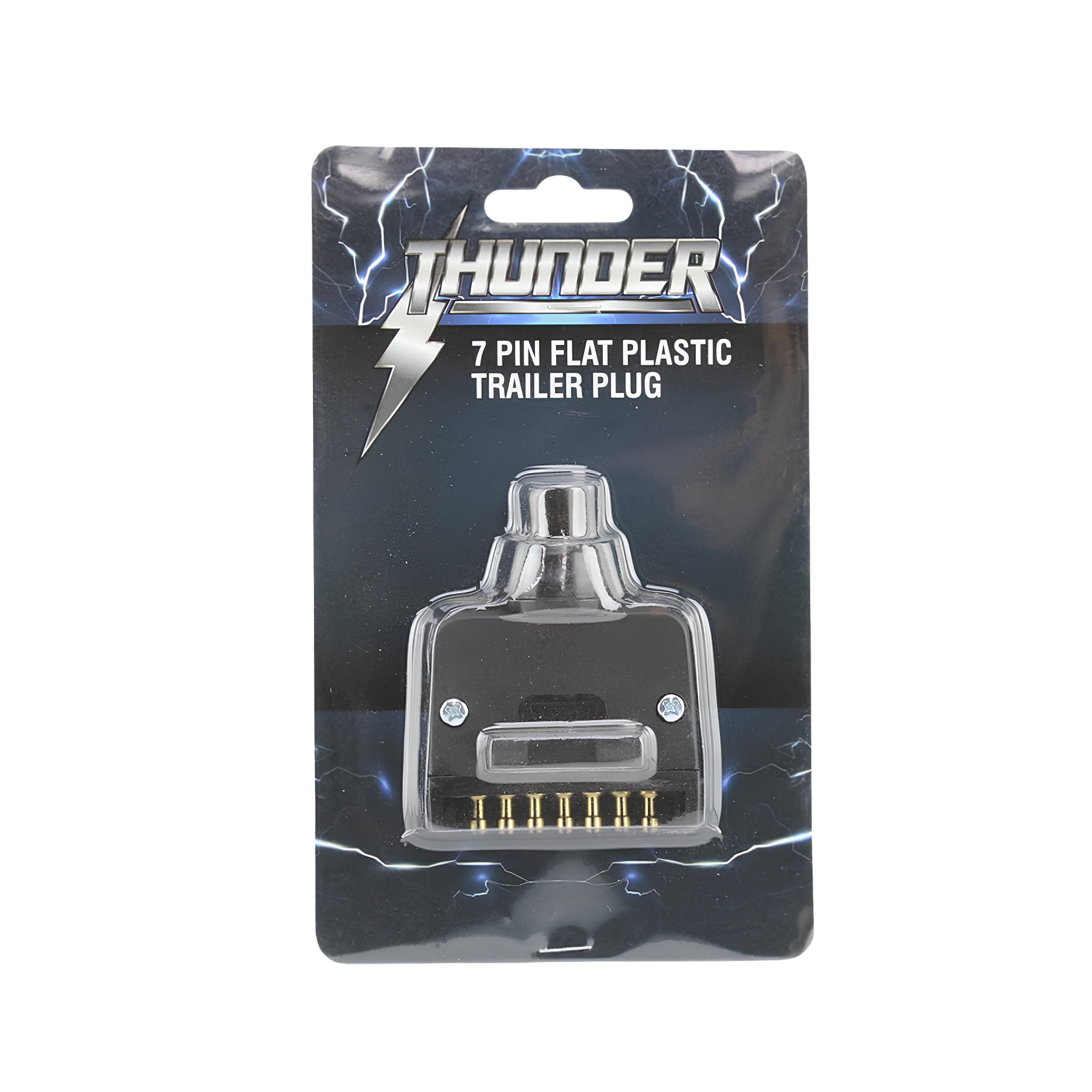 Thunder TDR06905 7 Pin Plastic Flat Trailer Plug