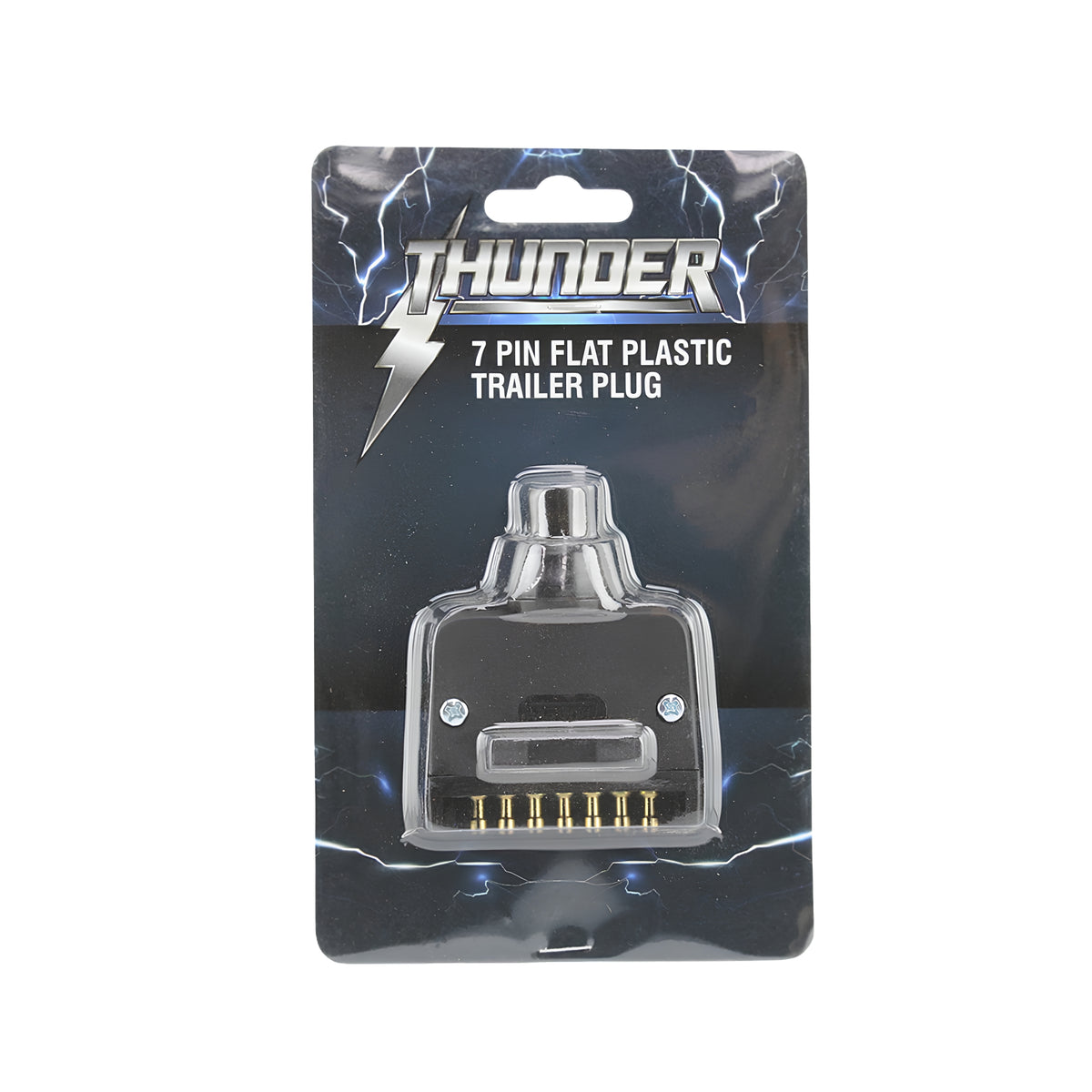 Thunder TDR06905 7 Pin Plastic Flat Trailer Plug