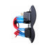 Thunder TDR11031 6 Rocker Switch Panel On/Off - SPST 12/24V Blue Illuminated (Contacts Rated 20A @ 12V)