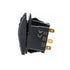 Thunder TDR11047 Rocker Switch Off Mom On SPST 12/24V Blue Illuminated (Contacts Rated 20A @ 12V)