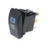 Thunder TDR11047 Rocker Switch Off Mom On SPST 12/24V Blue Illuminated (Contacts Rated 20A @ 12V)