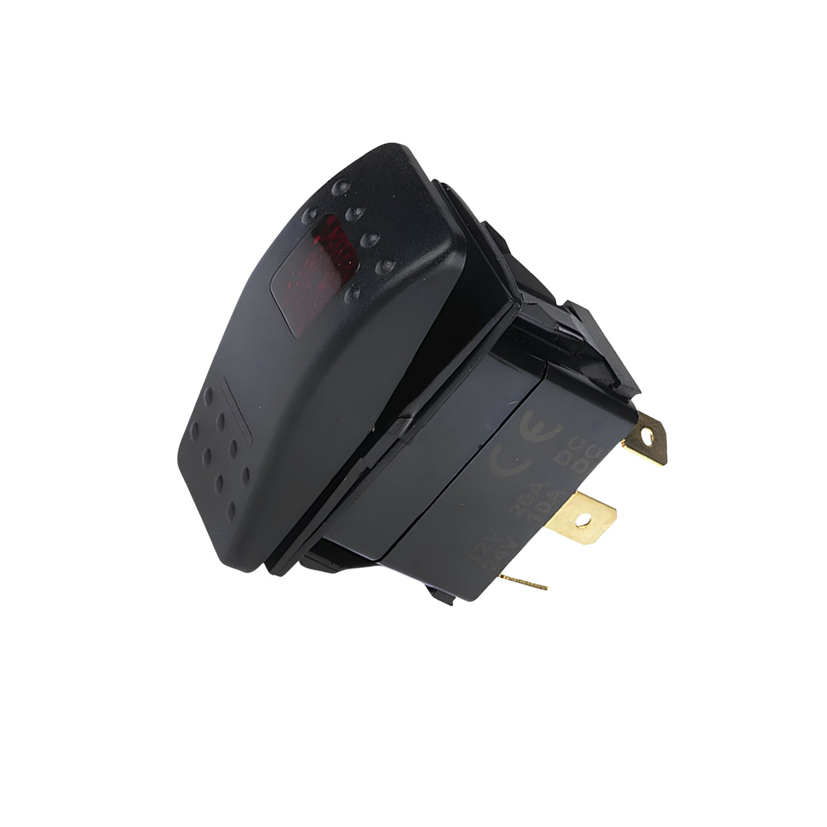 Thunder TDR11074 Rocker Switch On/Off SPST Red Illuminated
