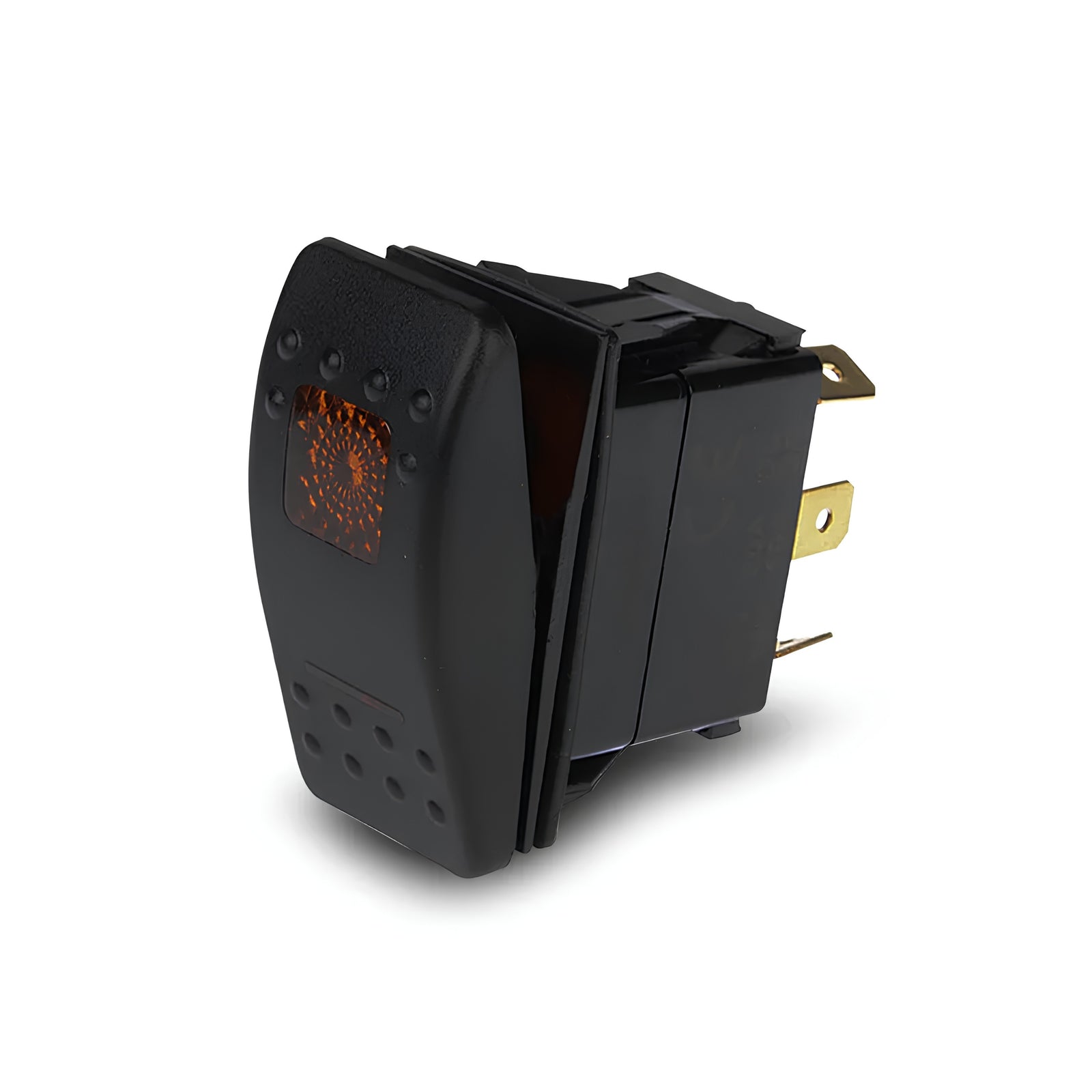 Thunder TDR11076 Rocker Switch On/Off SPST Amber Illuminated