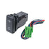 Thunder TDR11078 OE Style Push Button Switch Aux Lights Symbol Suits Toyota and Mitsubishi