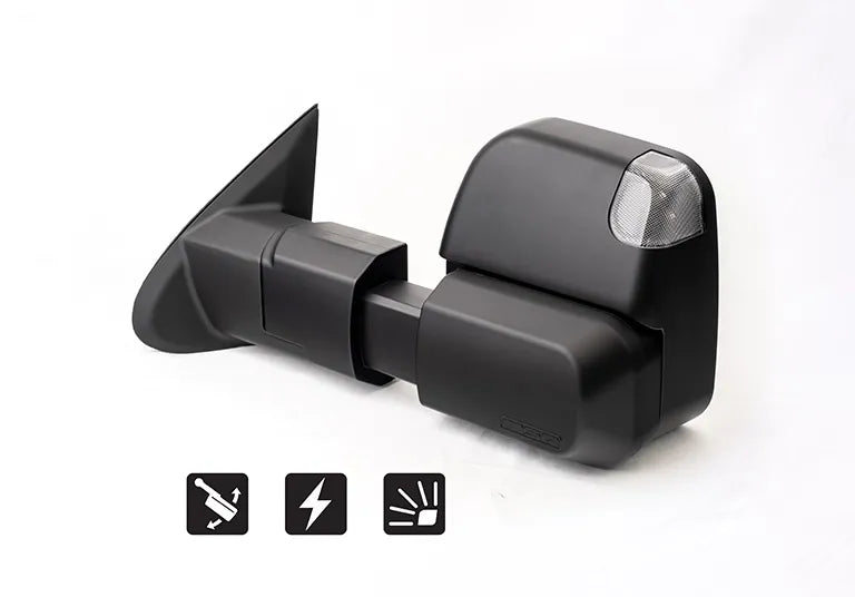 MSA 4x4 TM1250 Pajero Sport MSA Power Fold™ Towing Mirrors (2015-Current) - Black