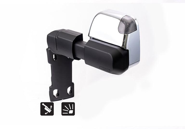 MSA 4x4 TM451 Landcruiser 70-79 Series MSA Power Fold™ Towing Mirrors (1984-Sept 2023) - Chrome