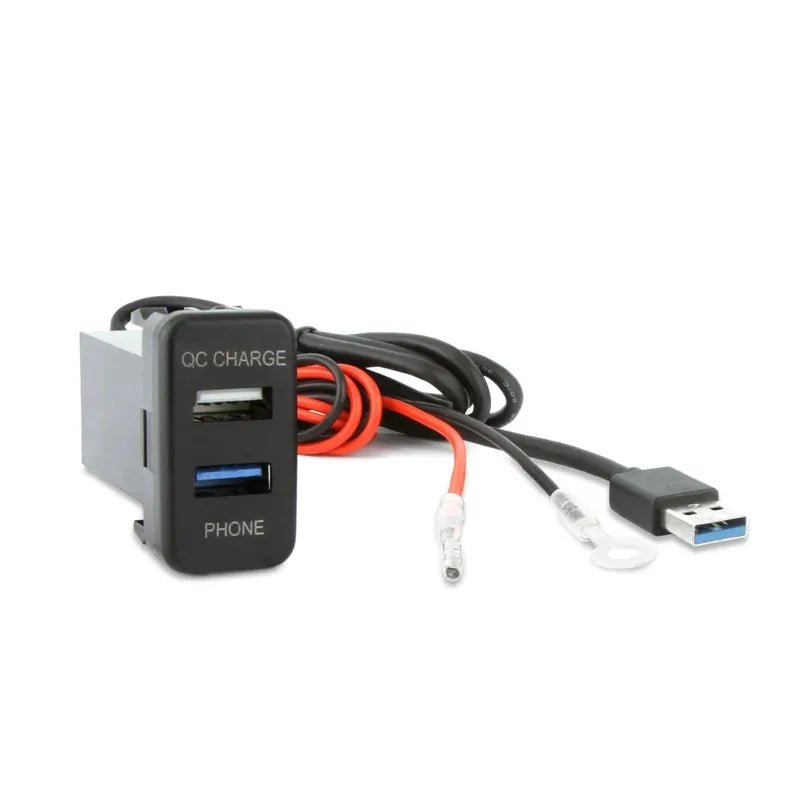 DNA TOYUSB02QC factory-fit USB3.0 + QC3.0 charger for Toyota large switch socket