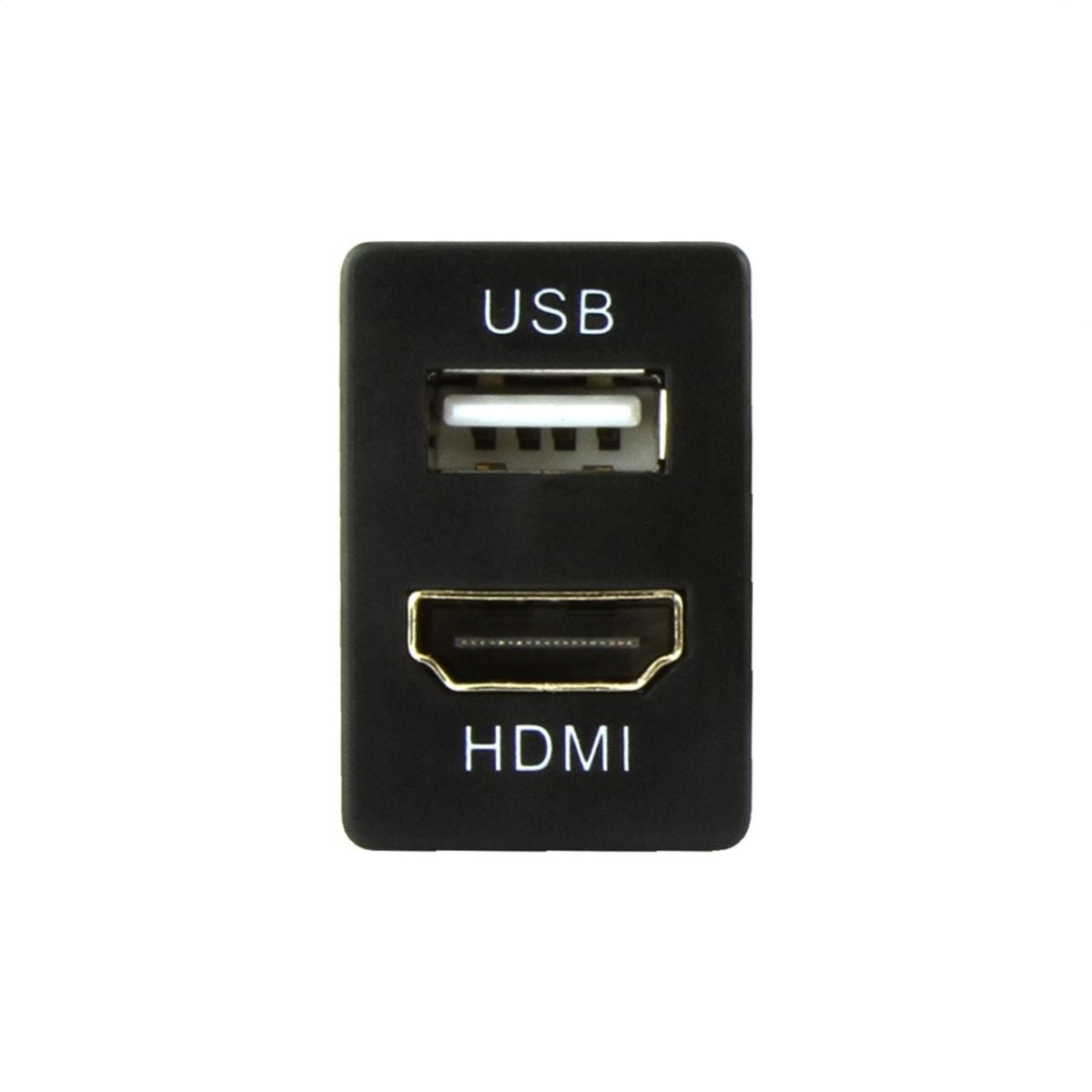 DNA TOYUSB03QCH | Factory Fit USB 12VDC Fast Charger+ HDMI Sockets To Suit Toyota Small Switch Sockets