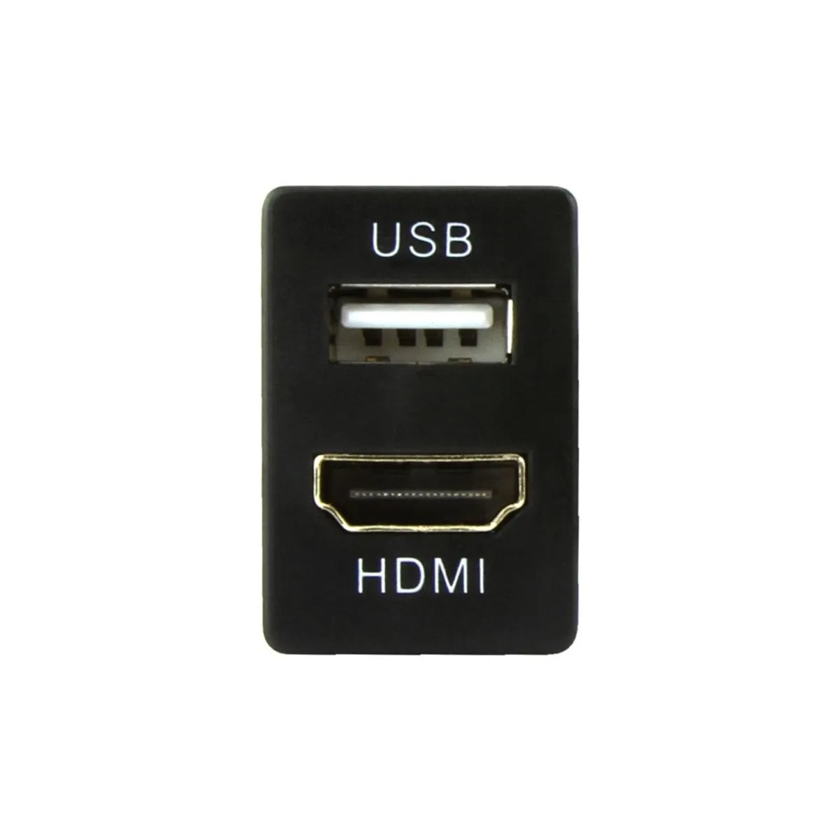 DNA TOYUSB03QCH | Factory Fit USB 12VDC Fast Charger+ HDMI Sockets To Suit Toyota Small Switch Sockets