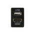DNA TOYUSB03QCH | Factory Fit USB 12VDC Fast Charger+ HDMI Sockets To Suit Toyota Small Switch Sockets