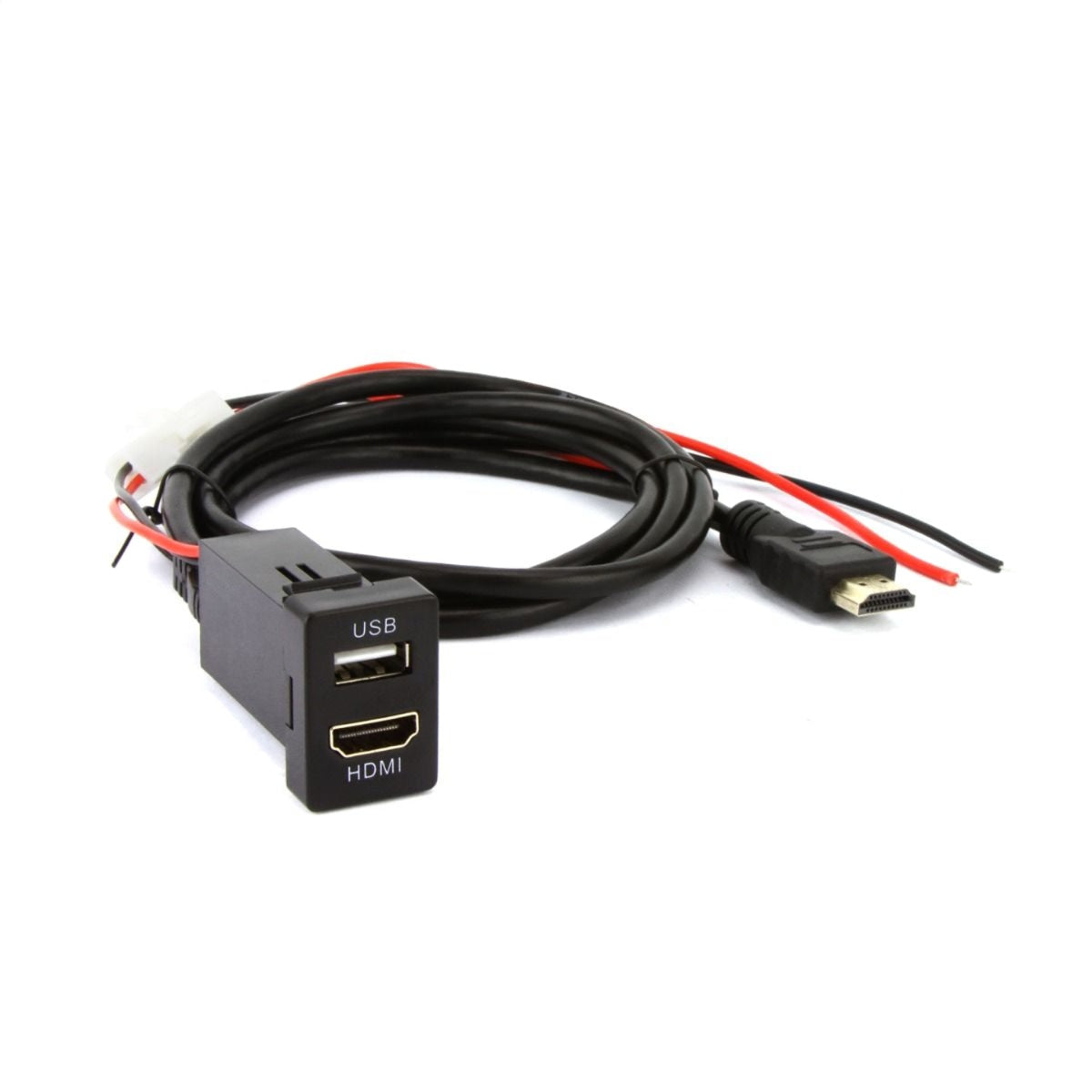 DNA TOYUSB03QCH | Factory Fit USB 12VDC Fast Charger+ HDMI Sockets To Suit Toyota Small Switch Sockets