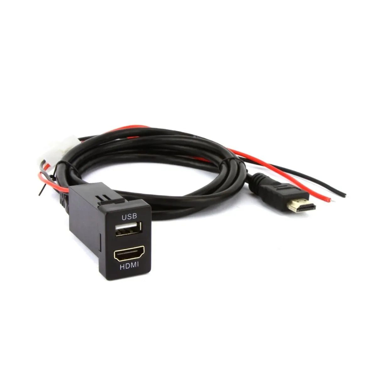 DNA TOYUSB03QCH | Factory Fit USB 12VDC Fast Charger+ HDMI Sockets To Suit Toyota Small Switch Sockets