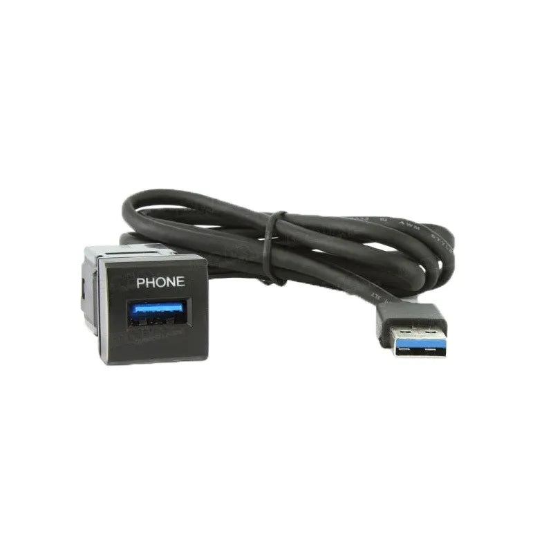 DNA TOYUSB04-1M USB3.0 Socket to USB Plug Suit Small Square Switch Sockets For Toyota Vehicles