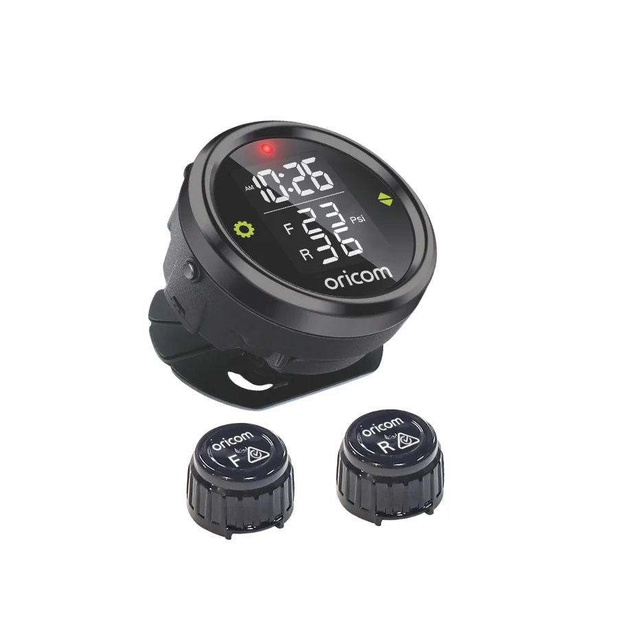 Oricom TPMC-2E Motorcycle Tyre Pressure Monitoring System with 2 External Sensors