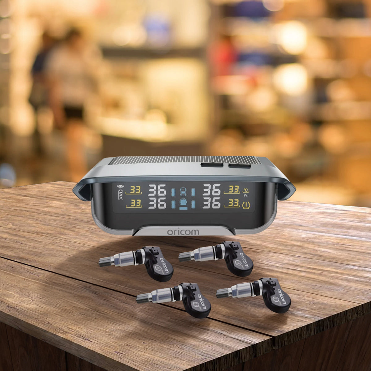 Oricom TPMS10-4I Tyre Pressure Monitoring System with 4 Internal Sensors and App Functionality