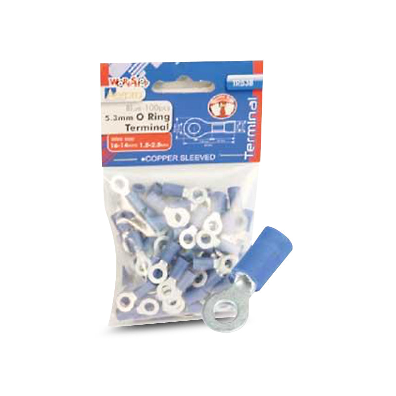 Aerpro TR53B 5.3mm O Ring Terminal Blue