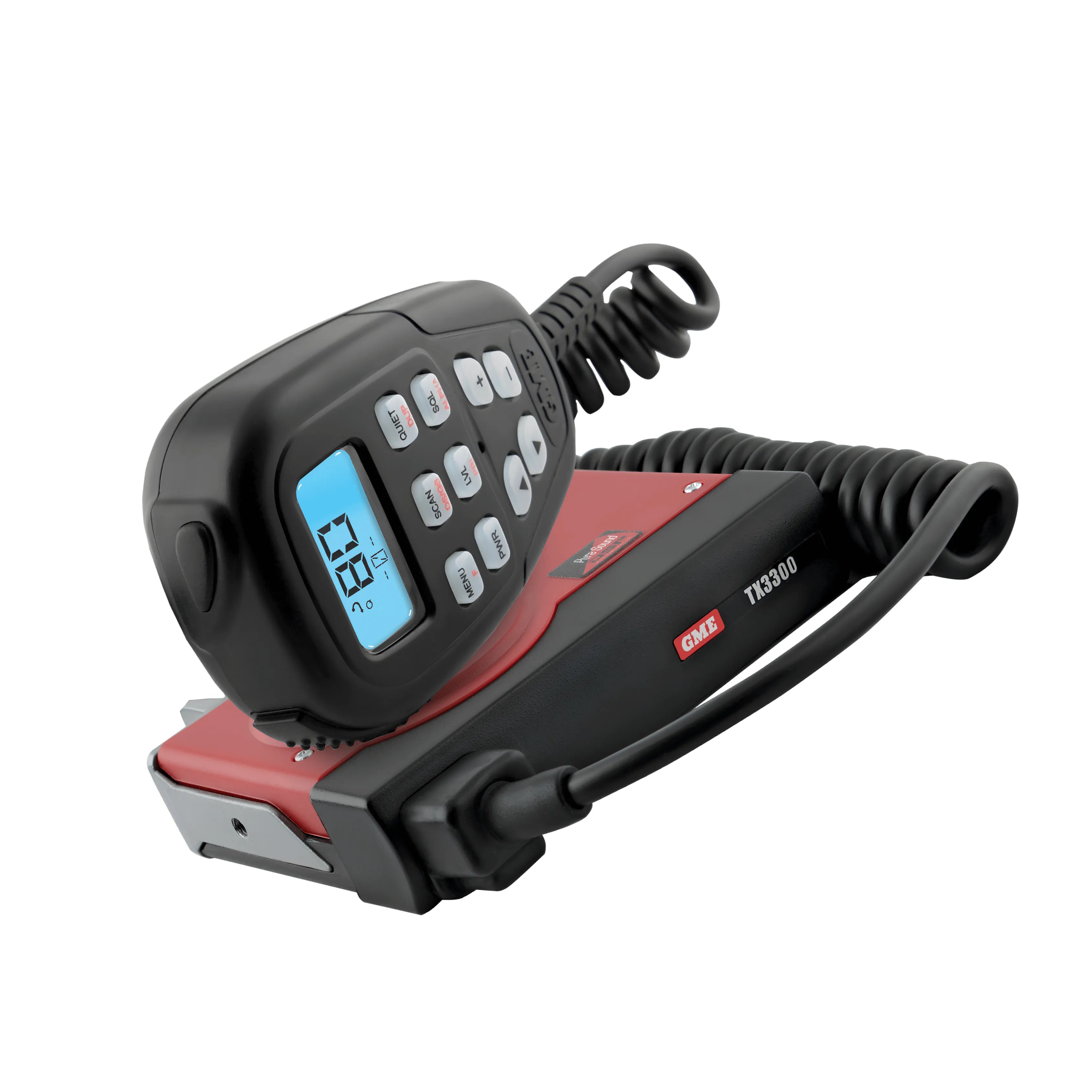 GME TX3345 Super Compact UHF CB Radio With LCD Mic - 80 Channel