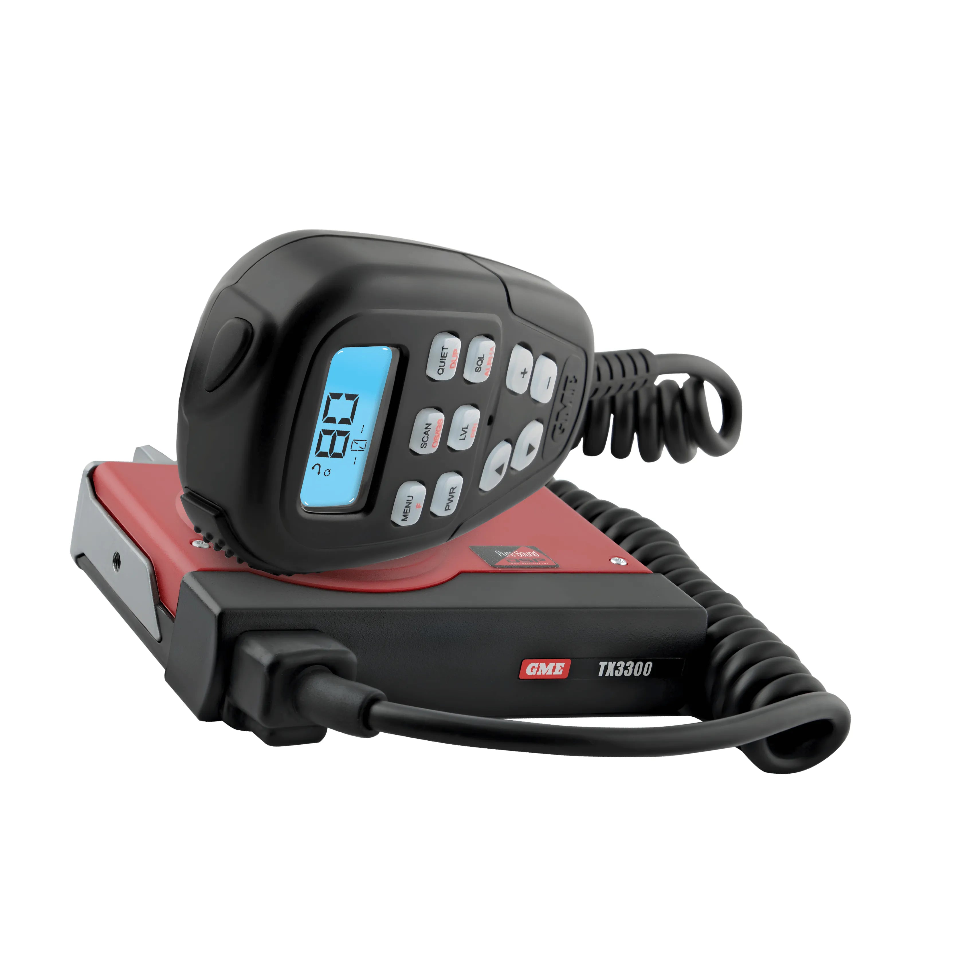 GME TX3345 Super Compact UHF CB Radio With LCD Mic - 80 Channel
