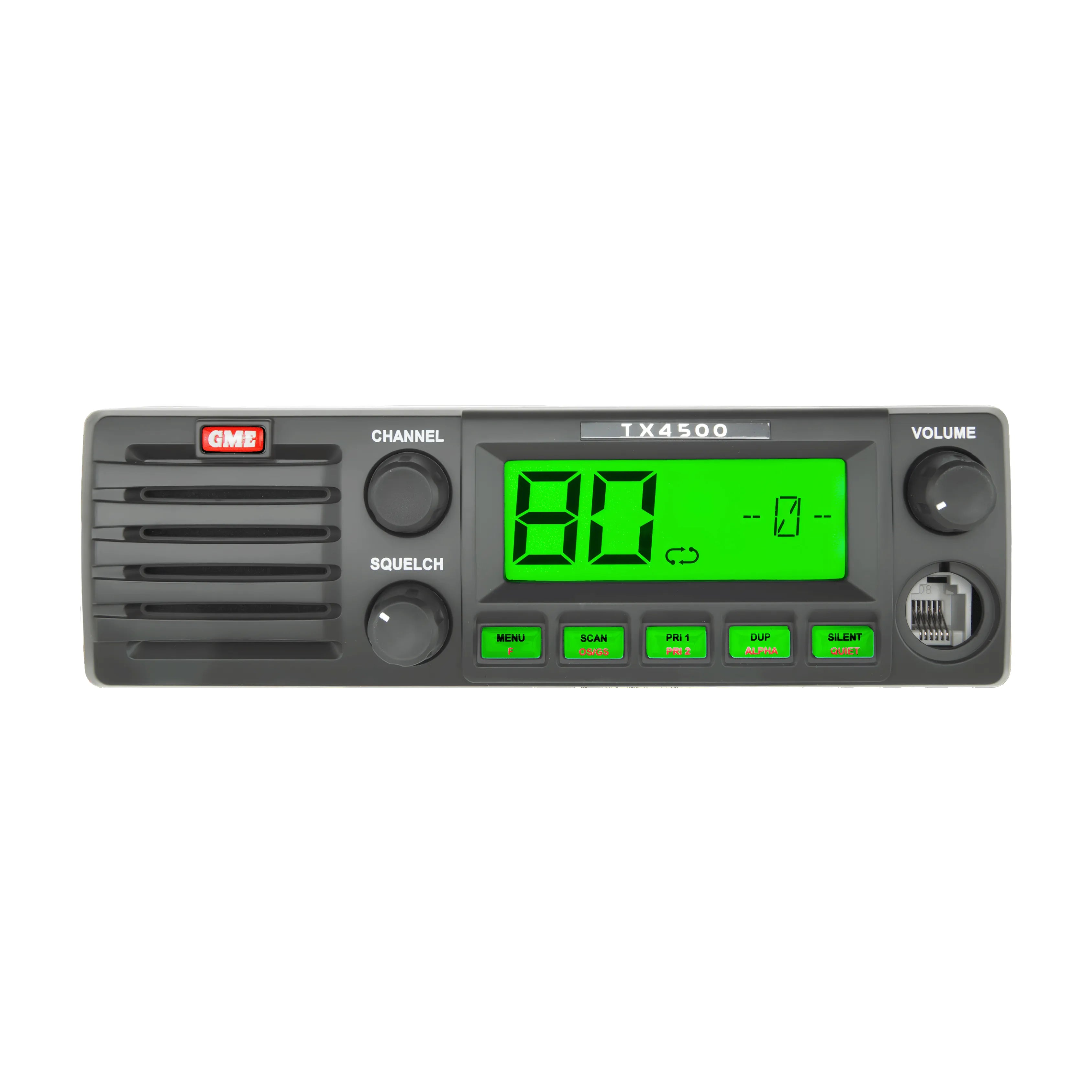 GME TX4500WS DSP DIN UHF Radio with Wireless PTT & ScanSuite - 80 Channel
