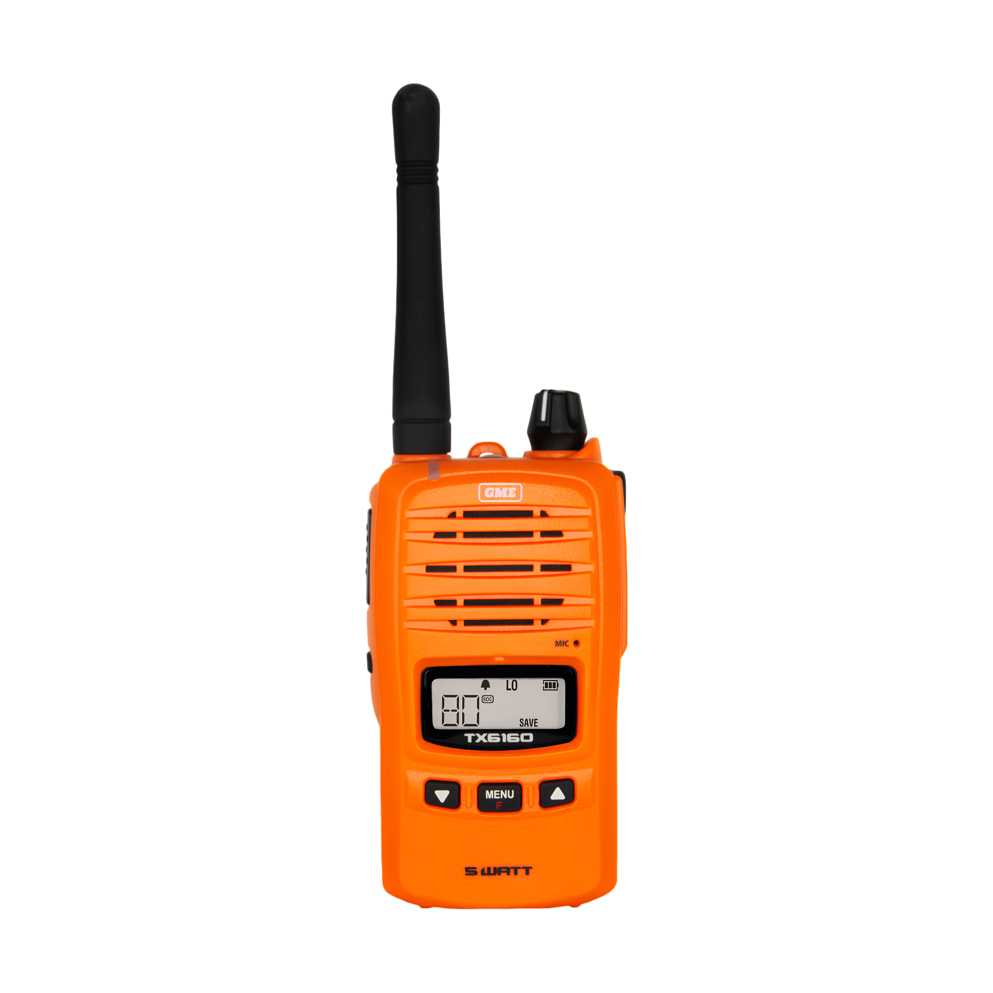 GME TX6160OTP UHF CB Handheld Radio 1 and 5 Watt Twin Pack Orange