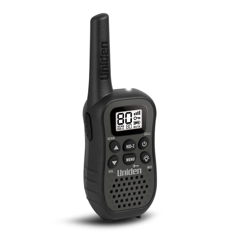 Uniden UH45 80 Channel UHF CB Handheld Radio Walkie-Talkie with Kid Zone