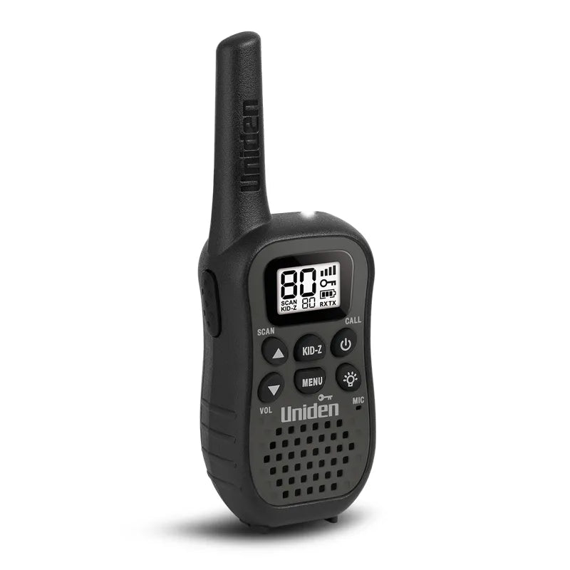 Uniden UH45 80 Channel UHF CB Handheld Radio Walkie-Talkie with Kid Zone