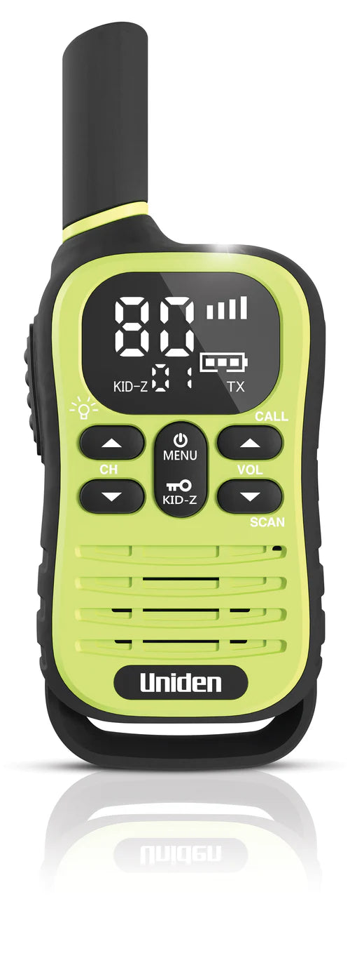 UNIDEN UH45-3 MAX - Ultra-Compact UHF Radio Triple Pack with Kid-Zone Plus and USB-C Charging