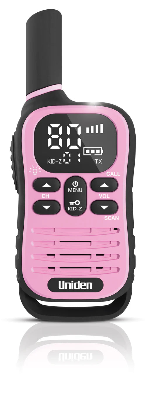 UNIDEN UH45-5 MAX - Ultra-Compact UHF Radio Five Pack with Kid-Zone Plus and USB-C Charging
