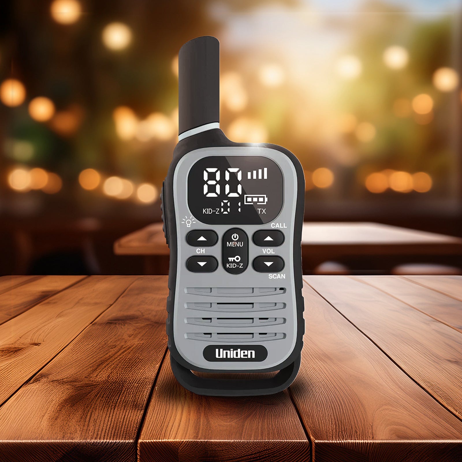 UNIDEN UH45 MAX - Ultra-Compact UHF Radio with Kid-Zone Plus and USB-C Charging